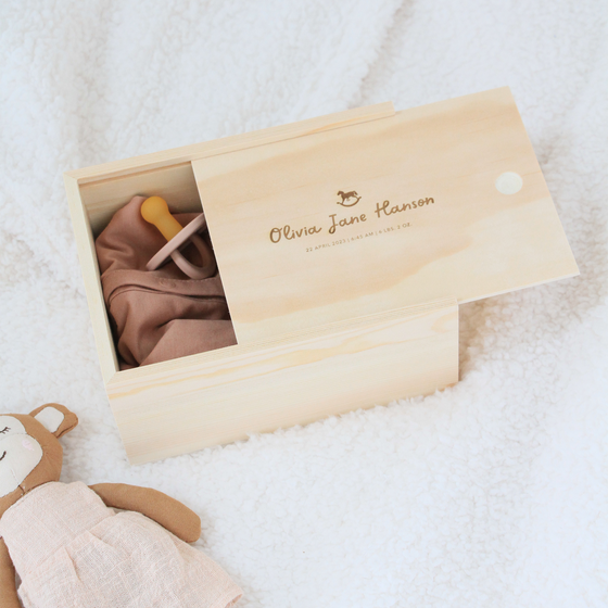 New Baby, Engraved Keepsake Box