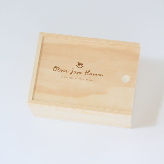 New Baby, Engraved Keepsake Box