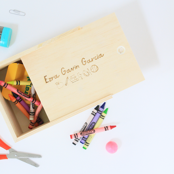 Kids Engraved Keepsake Box