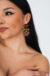 Floral Bloom Statement Earrings